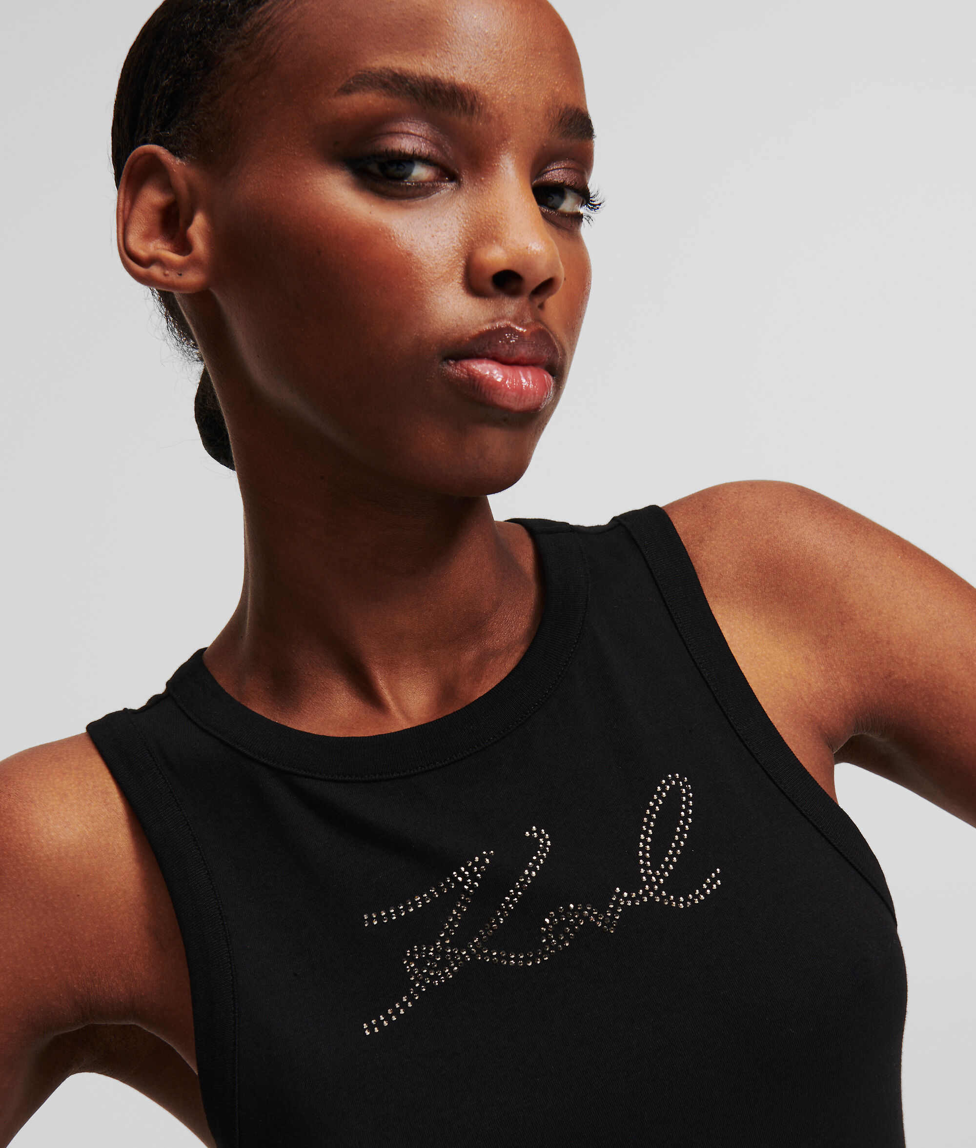 (image for) Incomparable RHINESTONE KARL SIGNATURE TANK TOP